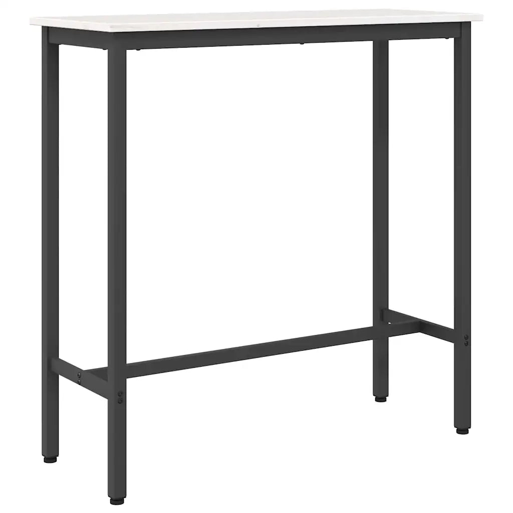 tavolo Bianco 100 x 40 x 101 cm Legno ingegnerizzato e acciaio CFW9752156