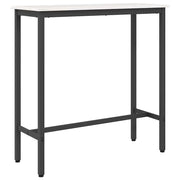tavolo Bianco 100 x 40 x 101 cm Legno ingegnerizzato e acciaio CFW9752156