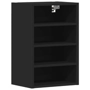 Mobiletto da cucina a parete ottimizzato 40 x 29,5 x 60 cm in legno composito nero 02_0050448