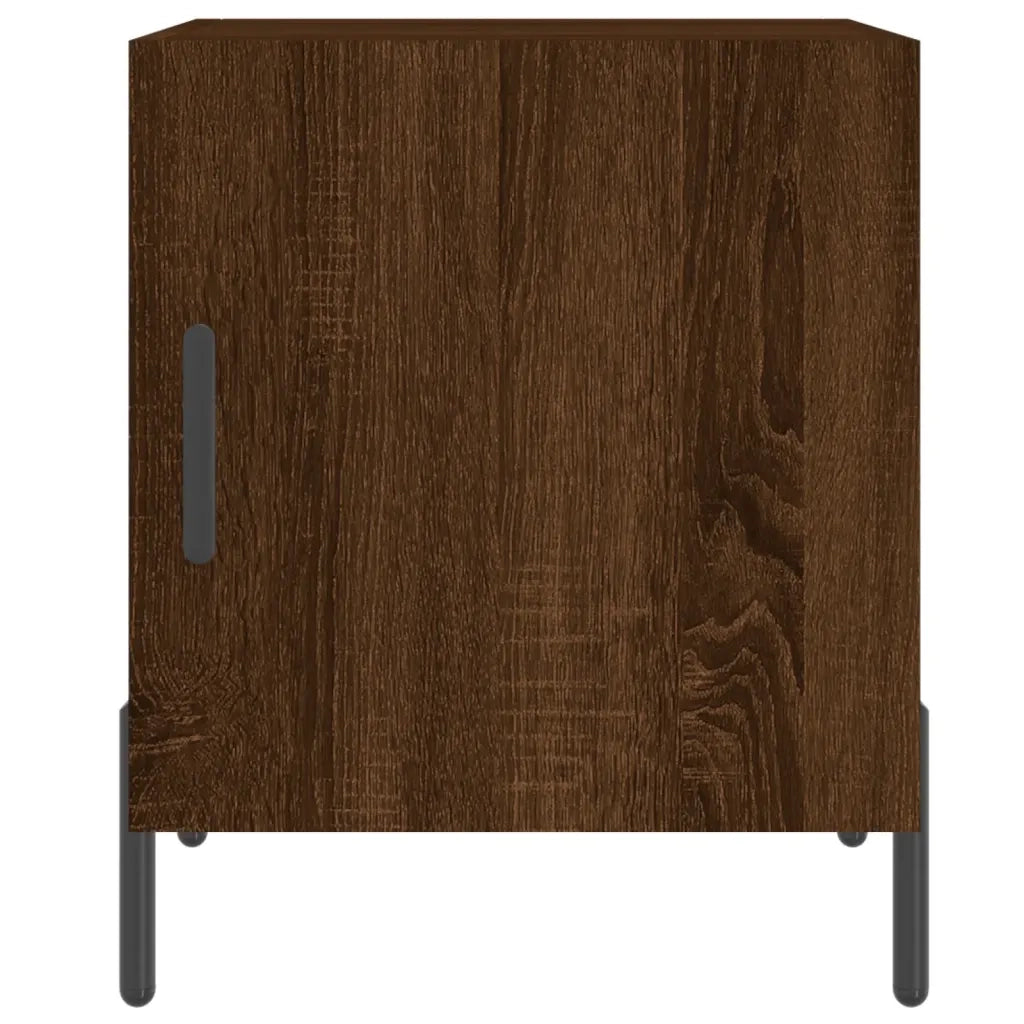 Comodini 2 pz-Set di 2 Tavolino da notte Rovere Marrone 40x40x50 cm in Legno Multistrato 751476