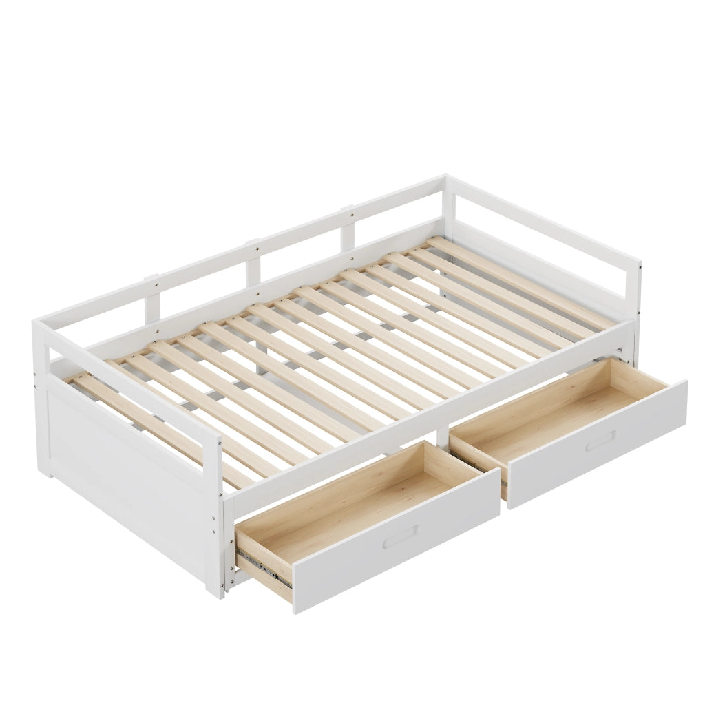 Letto sofa estraibile legno di pino bianco 180x200 cm