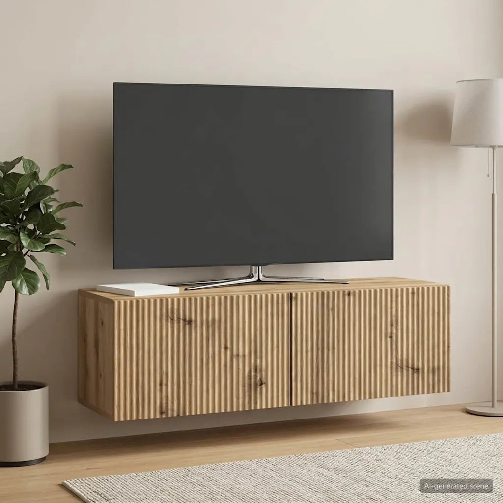 Mobile Porta TV da Muro Rovere Artigianale 98 x 31 x 30 cm 898564