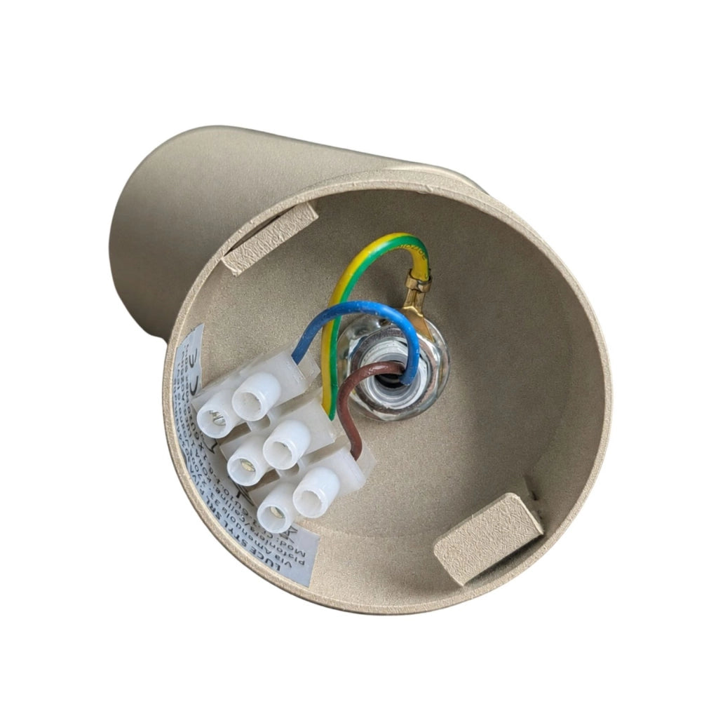 Faro Lampada Led Da Soffitto Parete GU10 Orientabile, Colore Disponibili Bianco Nero Sabbia (Sabbia)