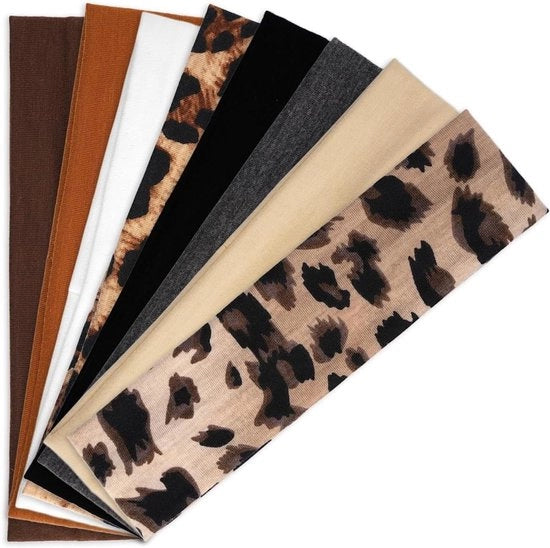 Set di 8 Bende di Cotone soffice per donne per Yoga, Fitness e Jogging