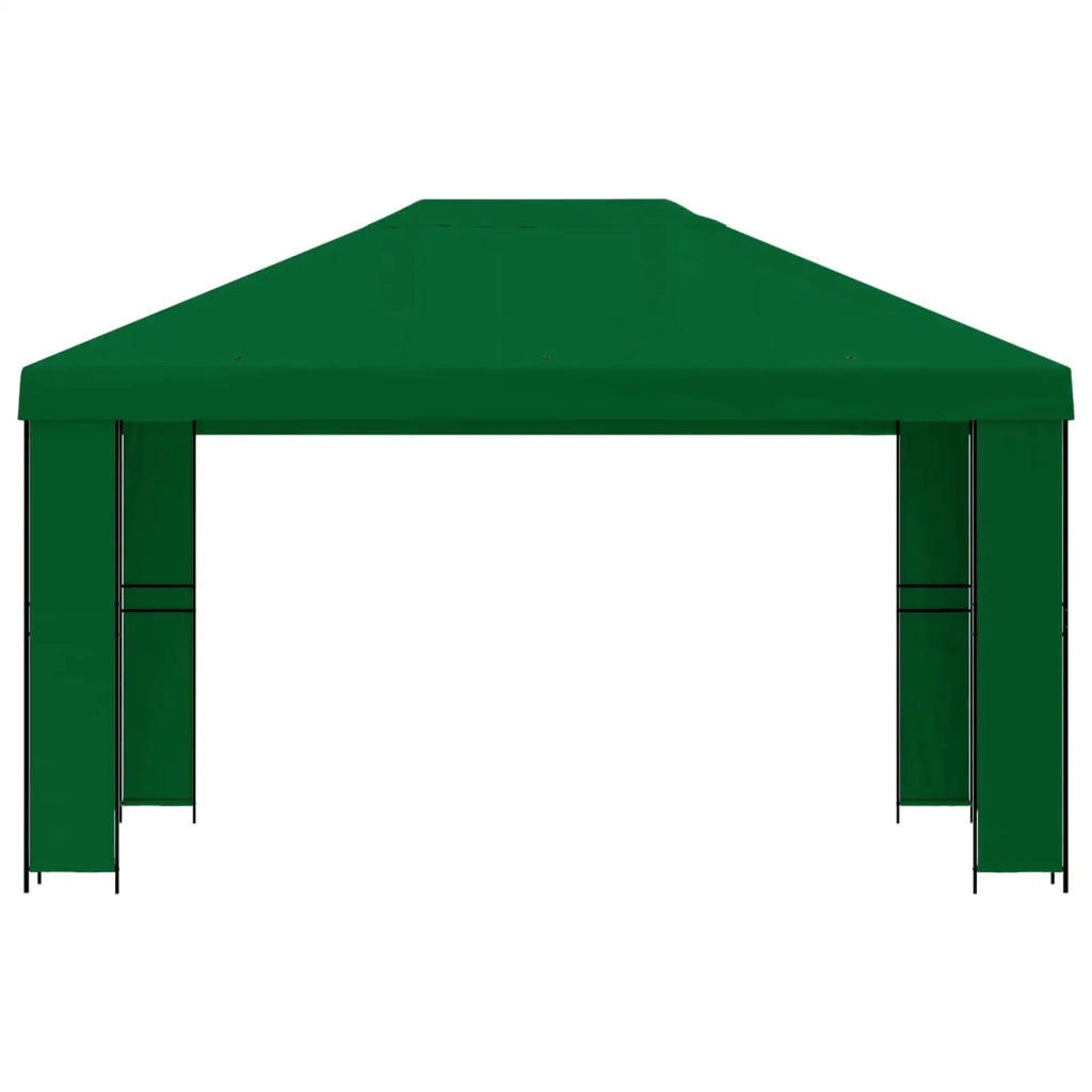 Gazebo 4 × 3 m Verde Poliestere e Acciaio 190 900377