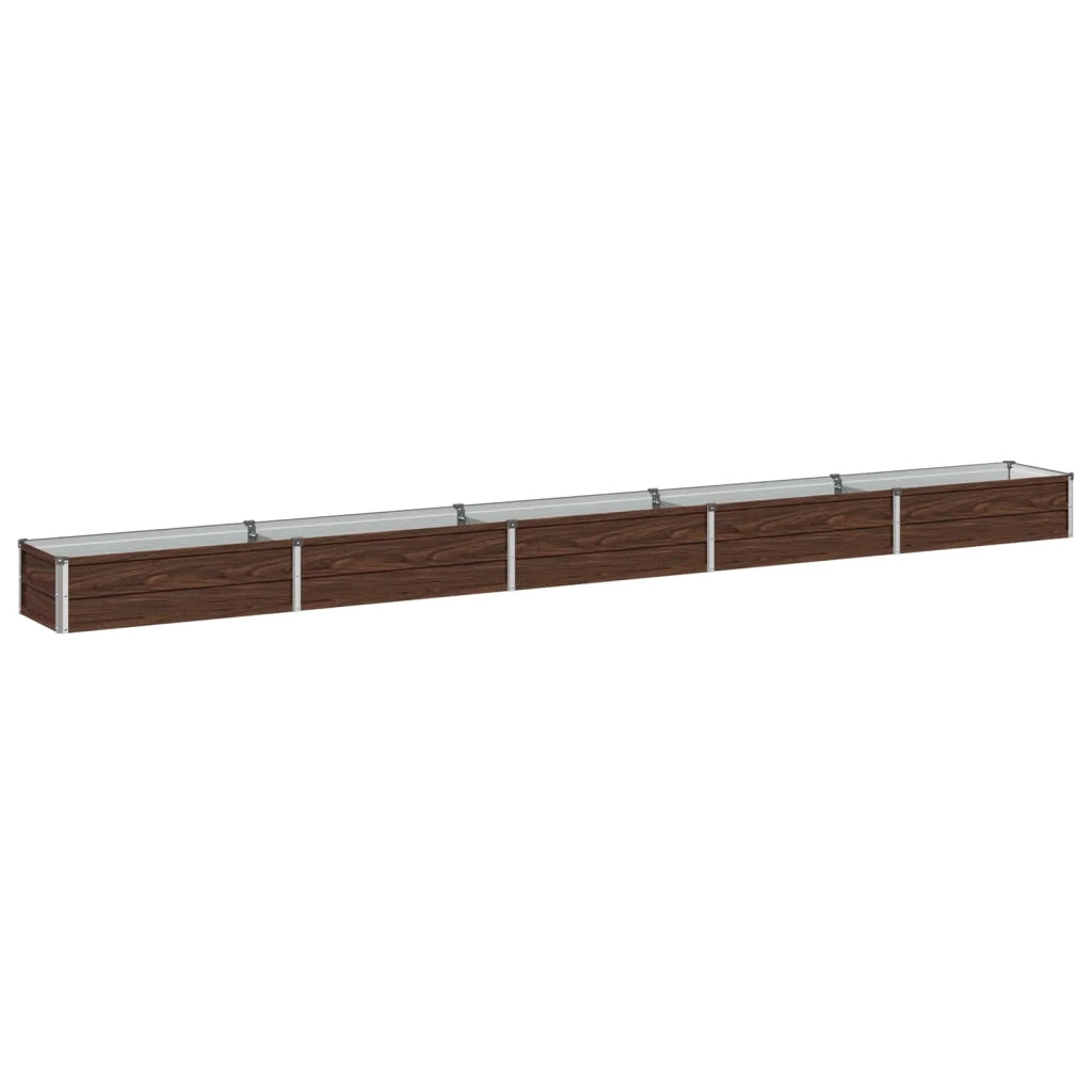 Letto rialzato da giardino Nero 400 x 40 x 24 cm 8006352