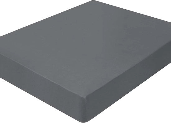 Hoeslaken Microvezel per Matrassi da 35 cm - Grigio Scuro - 140 x 200 cm