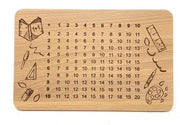 Il tavolo da colazione in legno di betulla per bambini - idea regalo per l'inizio dell'anno scolastico (1+1)