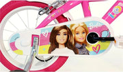 BICICLETTA BARBIE DA 14" CON ROTELLE IN COLORE BIANCO E ROSA PER BAMBINA COLORE