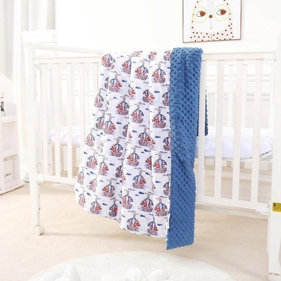 Dekeen per bambino in Oeko-Tex - 100 x 135 cm deken per bambino in 10 colori - deken per bambino regalo per bambini invertibile, morbido e respirante