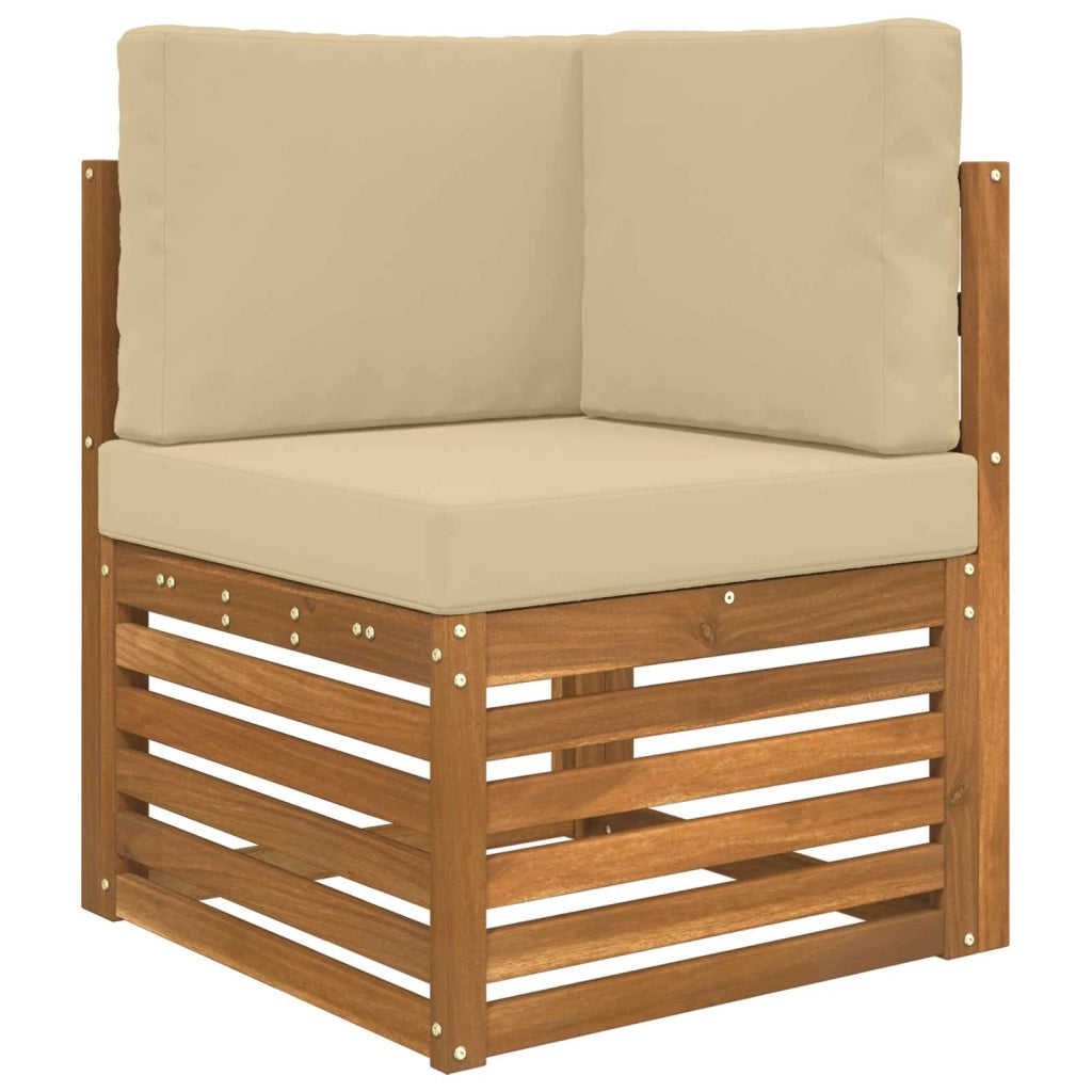 Cuscino per divano da esterno 3 pcs Beige Poliestere 900747