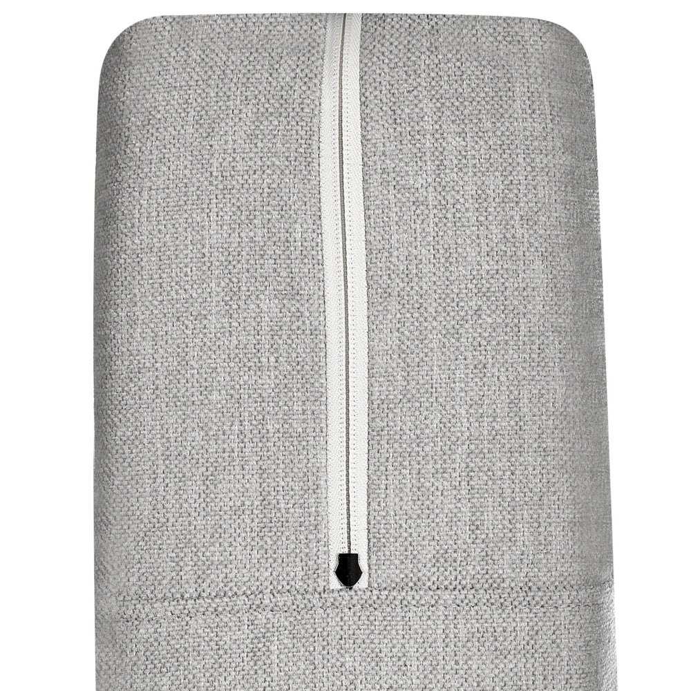Letto Tessuto Grigio Chiaro 160 x 200 cm Imbottito Struttura Con Testiera Trapuntata E Materasso