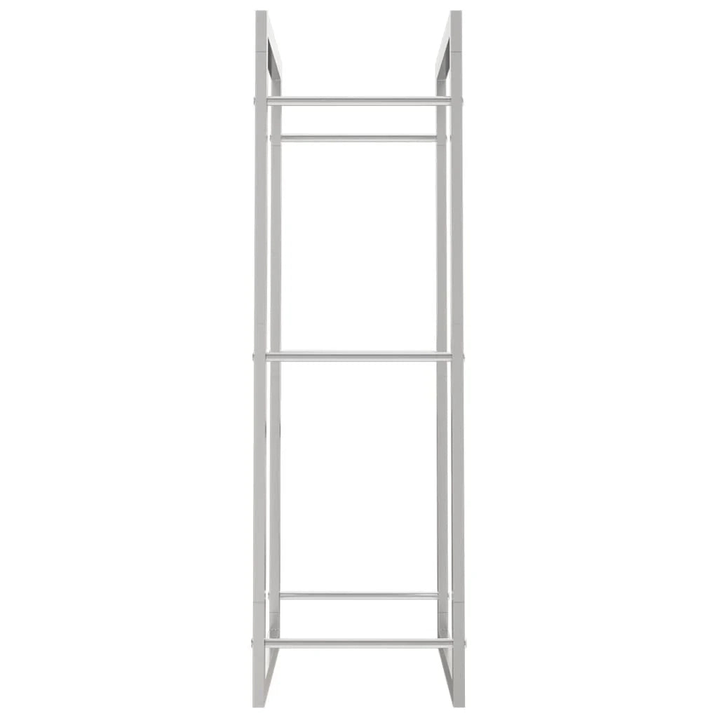 Portalegna 50 x 28 x 94 cm acciaio inox argento 02_0043717