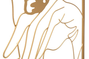 Pannello da Muro Hands on Face 60x1x80 cm in Ferro