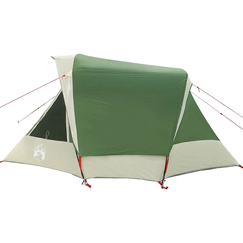 Tenda da Campeggio | Tenda Familiare a Cabina per 4 Persone Verde Impermeabile