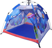 Tenda gonfiabile per bambini, castello blu, grande casa di gioco per interni (mondo dei giochi)