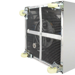 Fudajo Spiumatrice elettrica 1500 w, Spennapolli con tamburo in acciaio inox Ø 50cm 130 dita