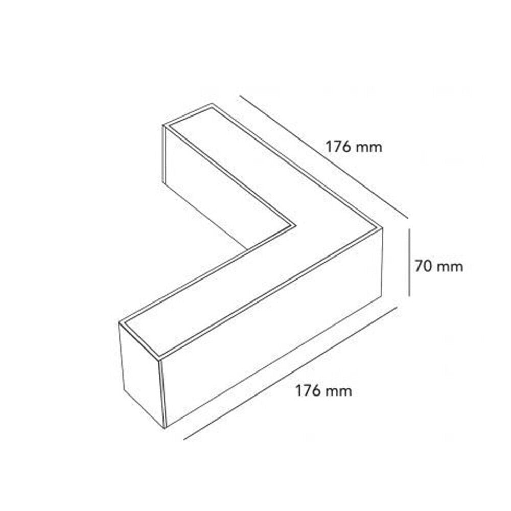 Trade Shop - Lampada Di Raccordo Connettore A L Per Lampadario 12w Luce Selezionabile Cct Ll57-l-3c - Bianco