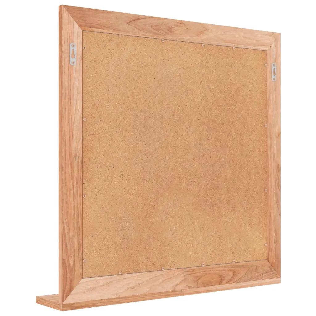 Specchio da Parete | Specchio decorativo 55x55 cm in Legno Massello di Noce