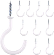 Cup Haken - Ophanghaken - Installazione semplice - Bianco - Multifunzionale - Adatto per soffitto e parete - 10 pezzi