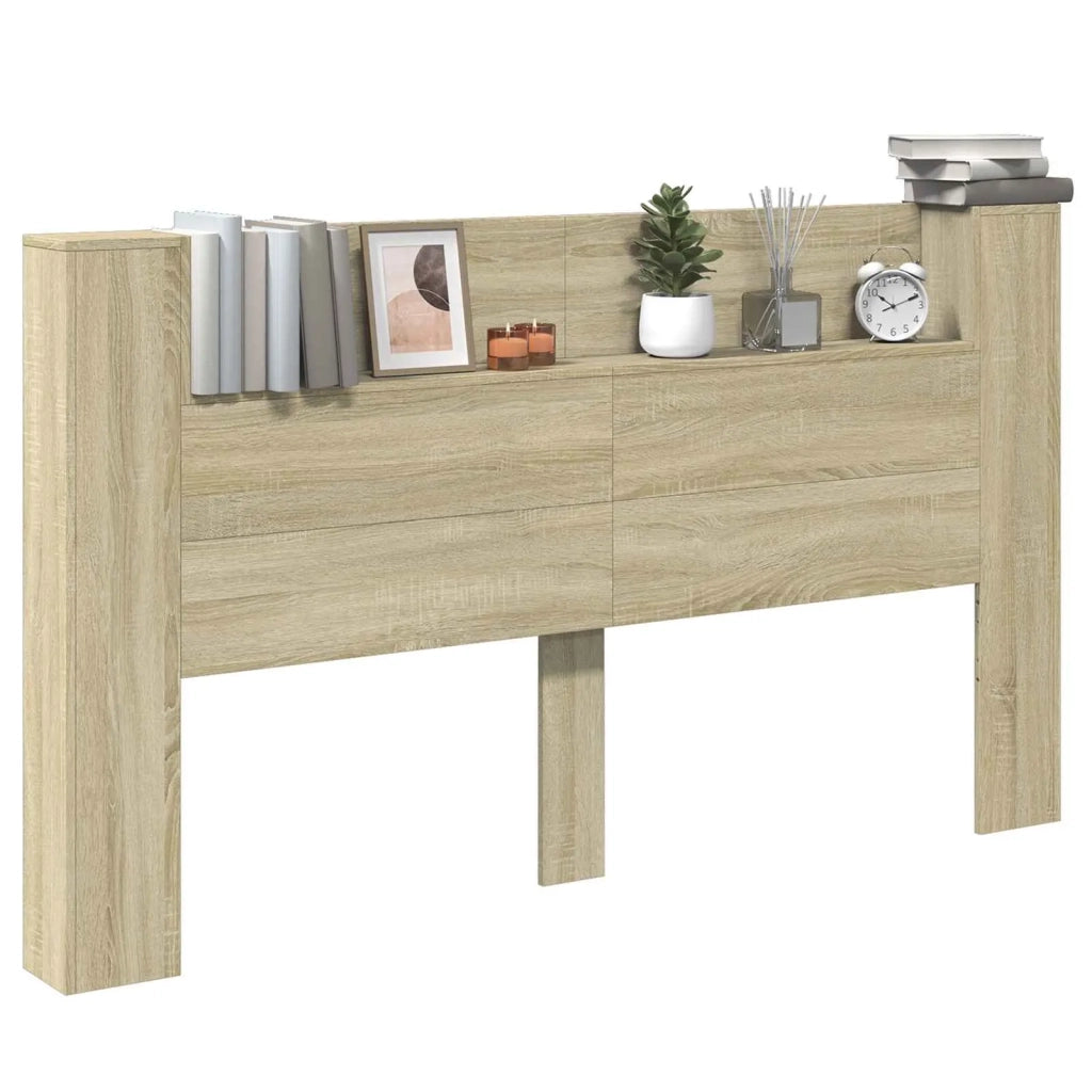 Testata con Mobile e LED Sonoma 180 x 16,5 x 103,5 cm