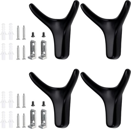 4 Haken per Muuro per Montaggio a Parete in Nero Scuro 

- Modello: Allecto Plus
- 4 pezzi metallico
- Montaggio a parete
- Materiale: Nero Scuro
- Dimensioni: 
- Peso di sostegno: 
- Incluso: 4 viti