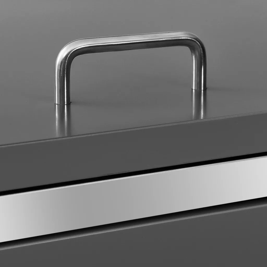 Copri Bidoni Pattumiera Doppia 138x77,5x115,5 cm Acciaio Inox cod mxl 52620