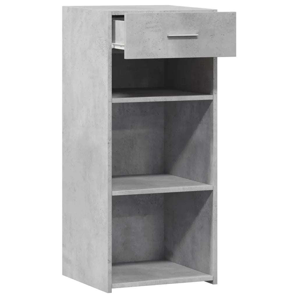 Credenza-Buffet-Armadio da cucina Grigio Cemento 40x42,5x93 cm in Legno Multistrato