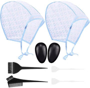 Set di applicatori per capelli in set da 2 - Spazzola per tinta capelli - Spine metalliche - Materiale PE duraturo - Doppia sicurezza - Tintapannolino per capelli