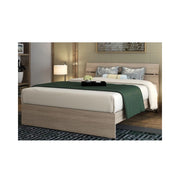 Letto una piazza e mezza in legno colore olmo