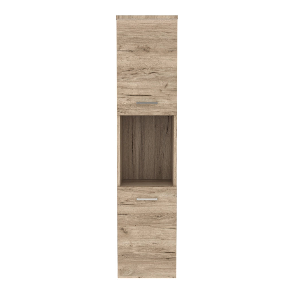 Mobile a Colonna Krildihana da Parete Pensile da Bagno 131 x 30 x 30 cm - Effetto Rovere [en.casa]