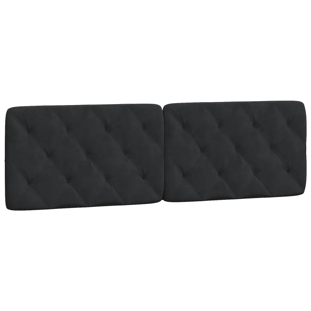 Cuscino Testiera Nero 160 cm in Velluto CFW5578160