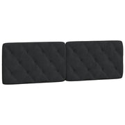 Cuscino Testiera Nero 160 cm in Velluto CFW5578160