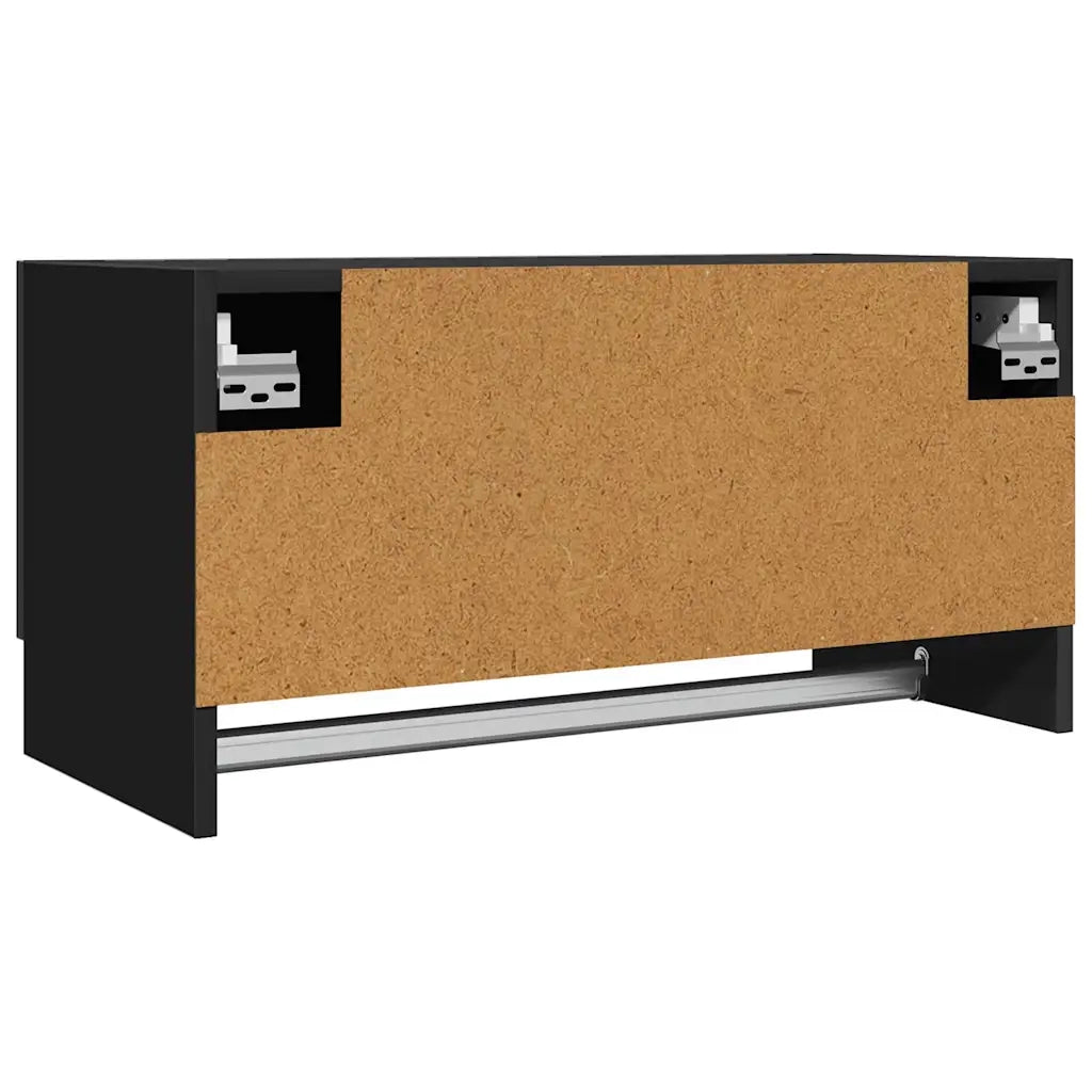Armadio Nero 70x32,5x35 cm in Legno Multistrato 808243