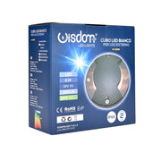 Segnapasso Led da esterno Calpestabile 6W cubo led bianco 12v 2 teste 4000k