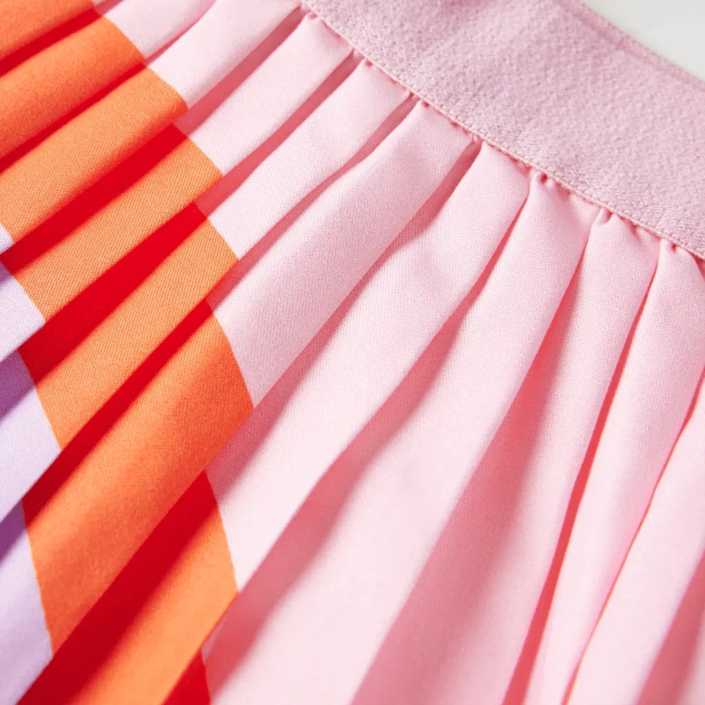 Gonna Plissettata da Bambina Rosa Chiaro 116 CFW3870782