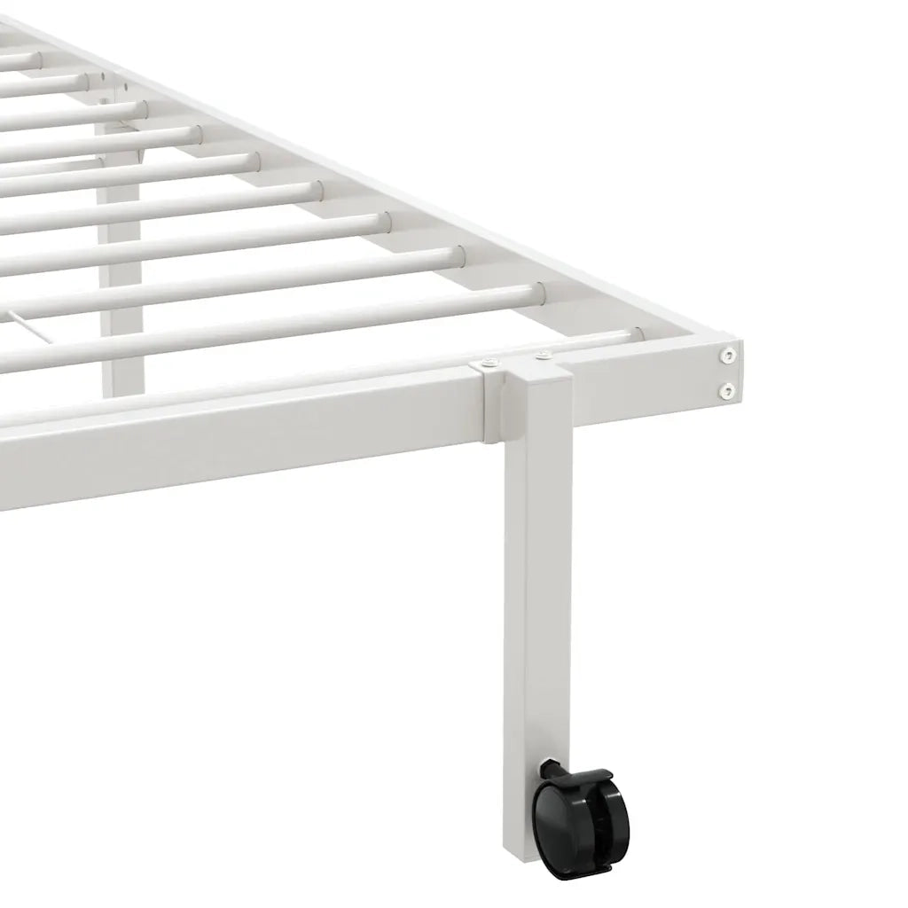 Giroletto senza Materasso Pieghevole Bianco 80x200 cm Acciaio 4103965