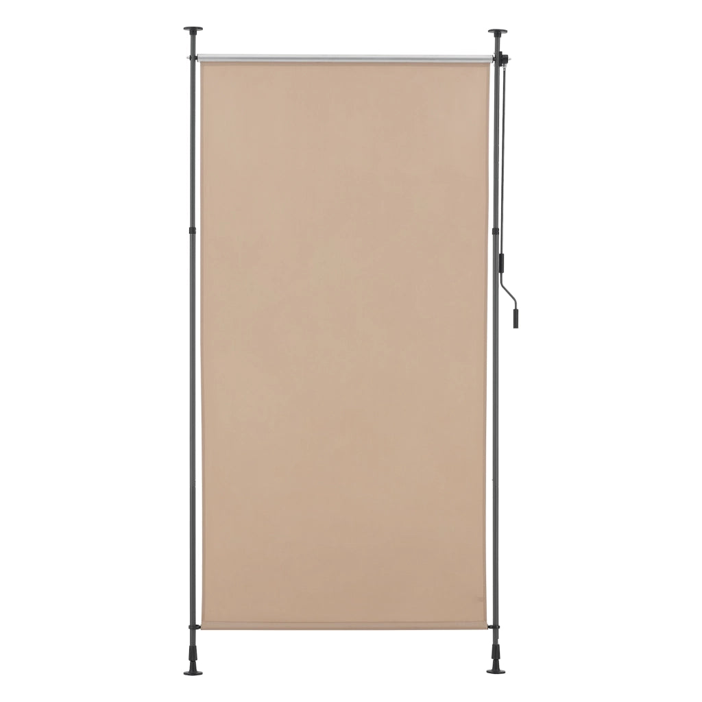 Schermo Verticale Cimarra da Balcone con Pali Telescopici Tenda Parasole Larga 150 cm color Sabbia pro.tec