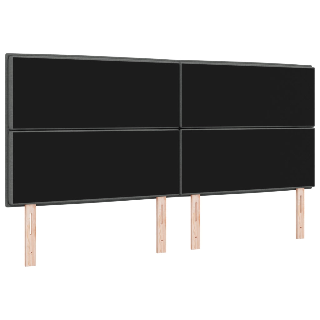 Testata LED Design Linee Grigio Scuro 100 cm Tessuto