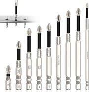 Set di Bit per Drehmaschine Magnetica - 9 Pezzi - Magnetica Potente - 150mm - Ideale per Strumenti Elettrici - Ottima per Fai da Te - ...