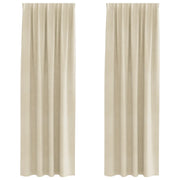 Tende Oscuranti | Tende Blackout 2 pz Crema 140 x 245 cm Velluto