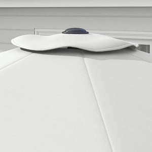 Telo per Ombrellone da Ø295 cm 8 Stecche Palo Centrale o Laterale Resistente all'Acqua Bianco