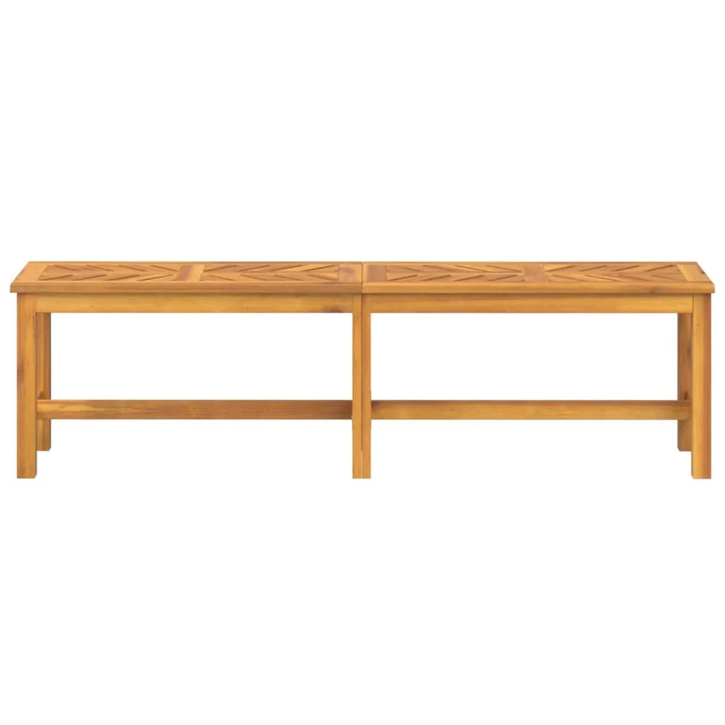 Panca da giardino mobili da esterno terrazza 150 x 35 x 45 cm legno massello di acacia 02_0011253