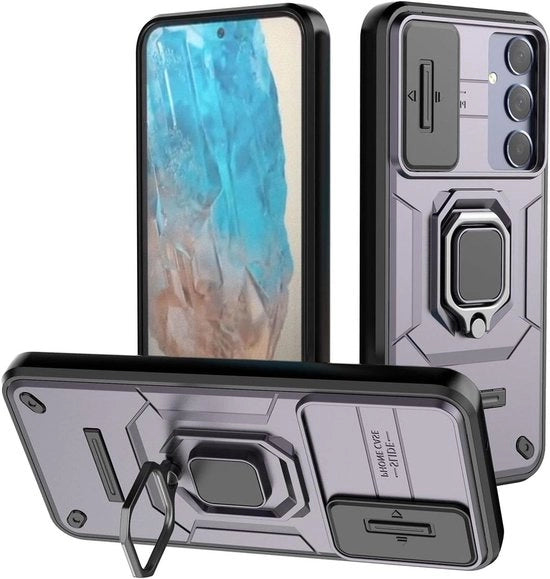 Hoesa protettivo shockresistente per Samsung Galaxy M35 5G - Premium silicone - Qualità militare - Anti-urto - Blu