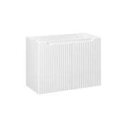 Mobile sottolavabo VANO – 2 ante – Bianco alpino – L80 × P39 × H57 cm – Da appendere