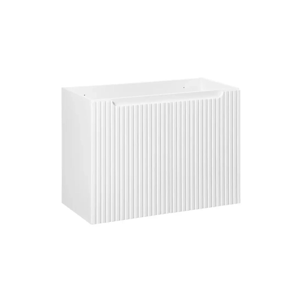 Mobile sottolavabo VANO – 2 ante – Bianco alpino – L80 × P39 × H57 cm – Da appendere