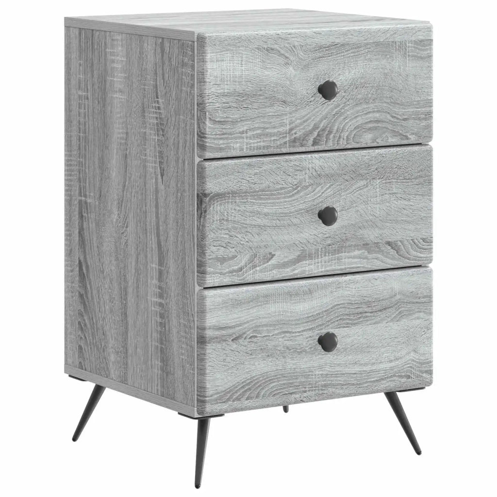 Armadio da Notte Grigio Sonoma 43 x 41 x 66,5 cm 895481