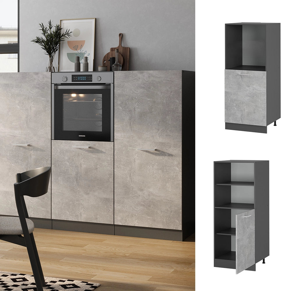 Vicco Mobile per forno da incasso Calcestruzzo 60 cm