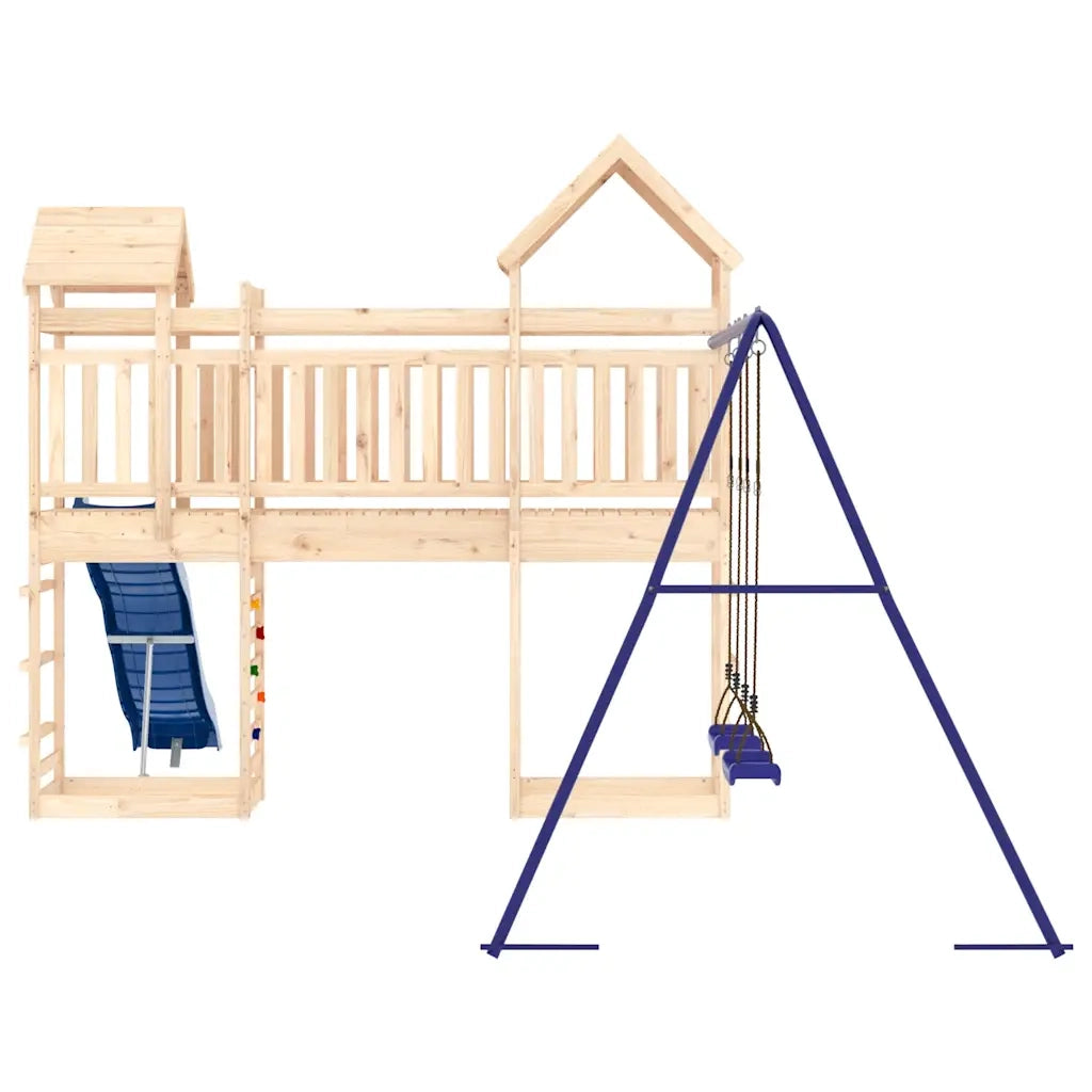 Set da Gioco da Esterno in Legno Massello di Pino 3156979