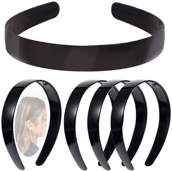 Accessori capelli in plastica 2 cm larghi - 5 pezzi - cinture antiscivolo - facile da utilizzare - ideali per signore